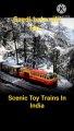Scenic toy trains on India