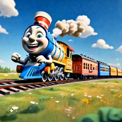 Cute Baby Cartoon Train 🚂