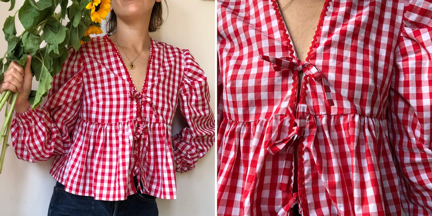 Coup de coeur couture : le patron pour coudre la blouse à noeuds Aly