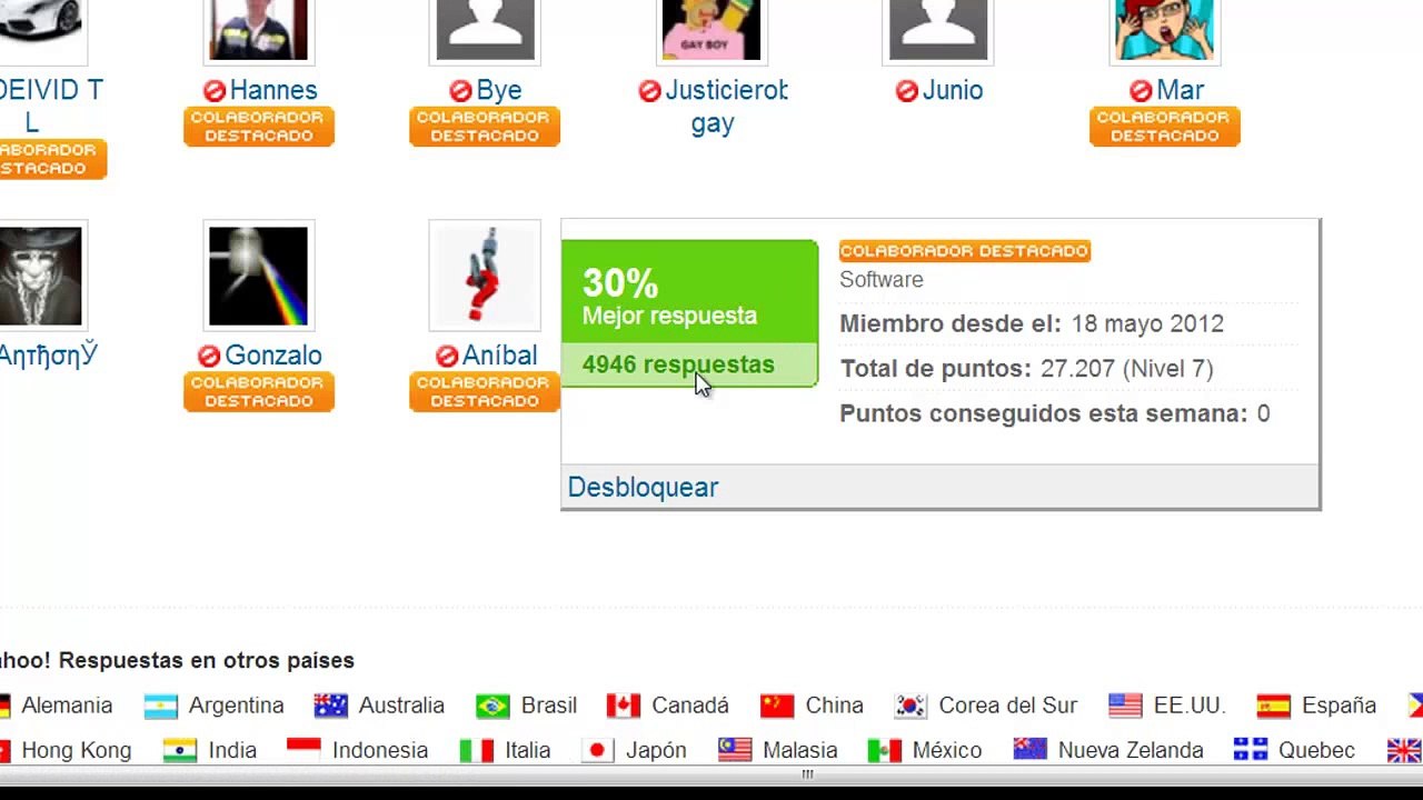 Reportes Yahoo!