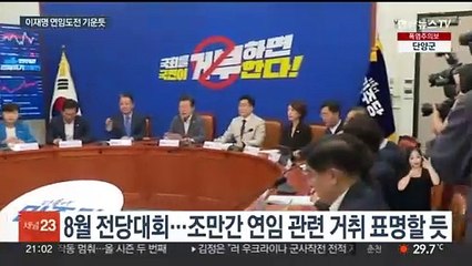 "이재명 시대" "민주당 아버지"…연임 도전 공식화 '초읽기'