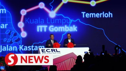 Anwar and Li attend groundbreaking ceremony for Gombak ECRL station