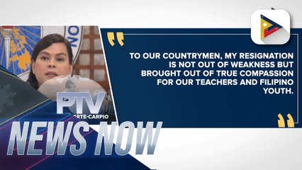 VP Sara Duterte steps down from her DepEd, NTF-ELCAC posts