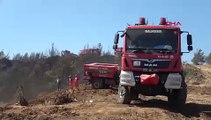 Çanakkale'de orman yangınını söndürme çalışmaları halen sürüyor