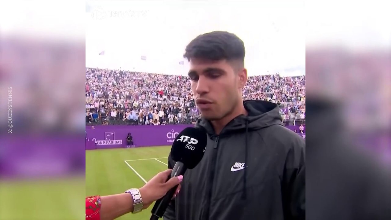 Carlos Alcaraz después de vencer a Cerúndolo y recordar su último Wimbledon: "Siempre estoy aprendiendo"