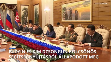 Kölcsönös segítségnyújtásról állapodott meg Putyin és Kim Dzsongun
