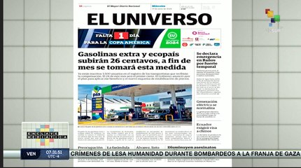 Enclave Mediática 19-06  Ecuador anuncia alza en precio de gasolina