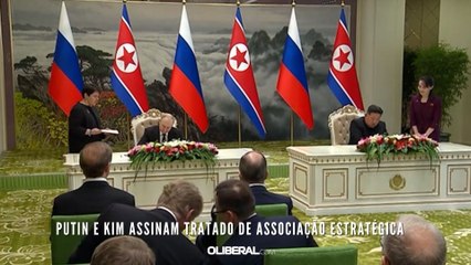 Putin e Kim assinam tratado de associação estratégica
