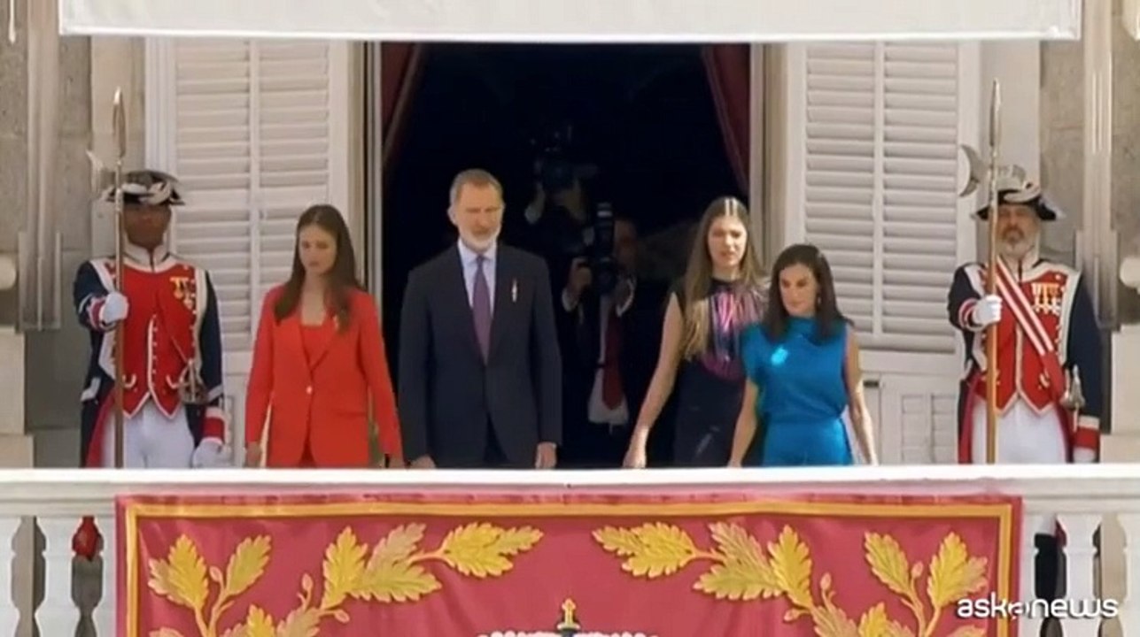 Madrid, cerimonia per i 10 anni dell'incoronazione di Felipe VI