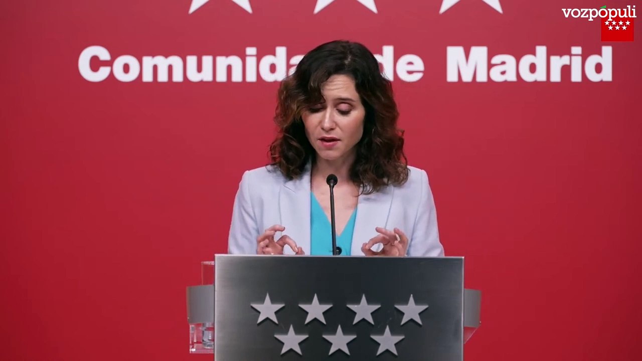 Ayuso hace referencia a una información de Vozpópuli sobre el gasto de Cataluña en exterior