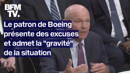 Le patron de Boeing présente des excuses et admet la "gravité" de la situation devant une commission d'enquête du Sénat américain
