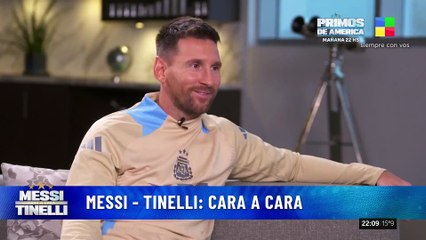 Reacción de Messi cuando vio su cara tatuada en la pierna de Tinelli