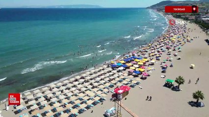 Tekirdağ sahillerinde bayram yoğunluğu