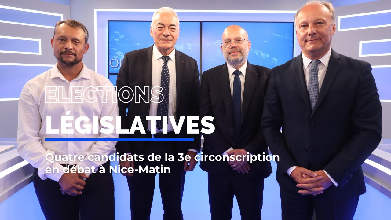 Elections législatives: Quatre candidats de la 3e circonscription en débat à Nice-Matin
