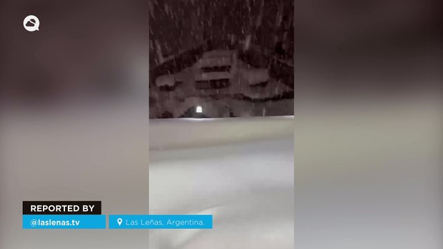 Heavy snowfall blankets Las Leñas, Argentina