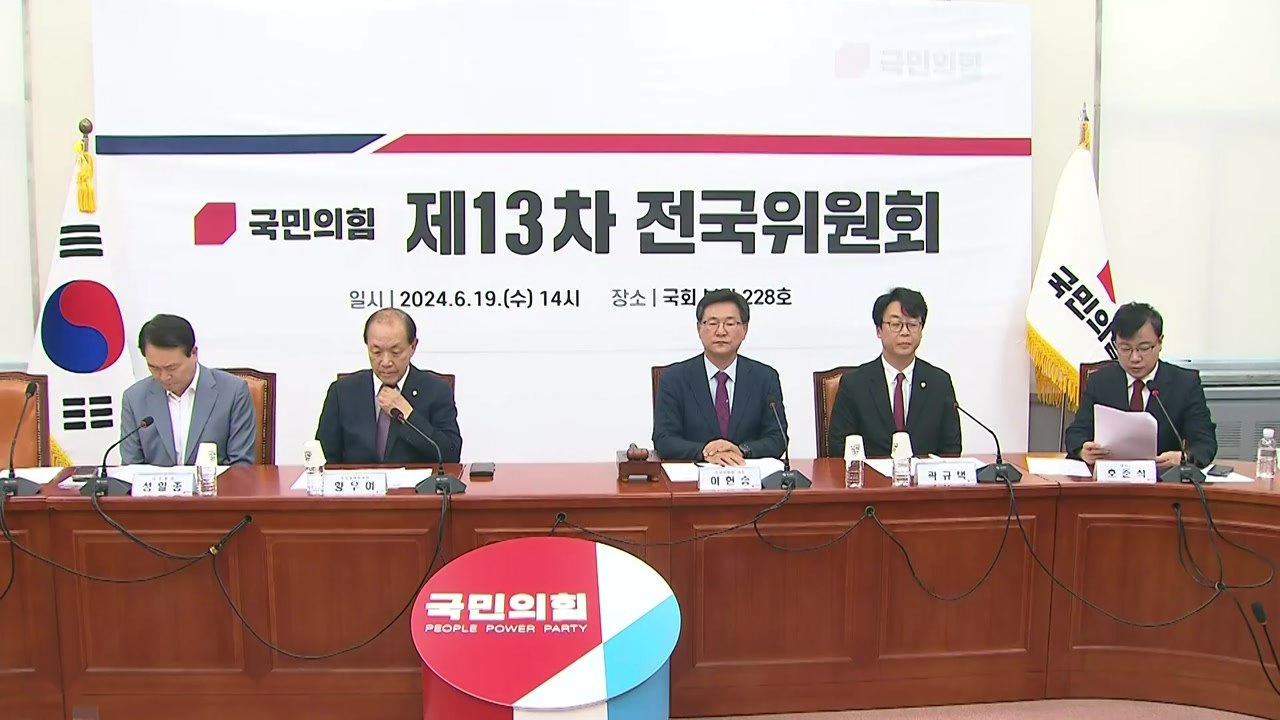 與, 당원 80%·민심 20% 전대 룰 확정..."민심 더 부응" / YTN