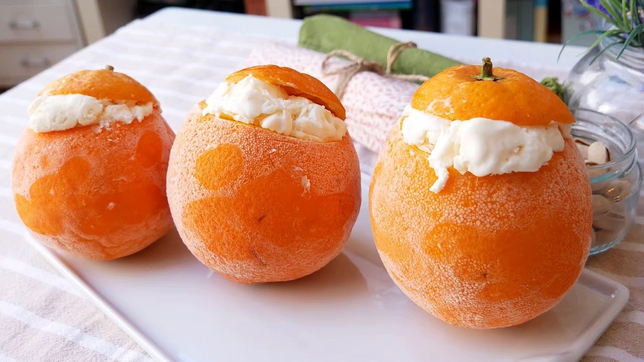 Receta de naranjas heladas