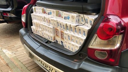 Homem é preso com cigarros contrabandeados do Paraguai