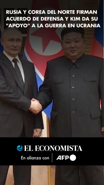 Rusia y Corea del Norte firman acuerdo de defensa y Kim da su "apoyo" a la guerra en Ucrania