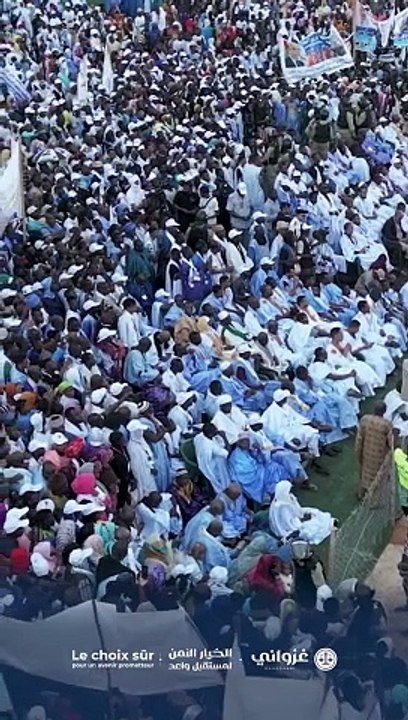 شكرا لسكان #كيديماغا على الحشد الجماهيري الكبير وحفاة الاستقبال اللذين قوبل بهما المرشح محمد ولد الشيخ الغزواني، خلال مهرجان سيلبابي. #غزواني_2024 #الخيار_الآمن #موريتانيا