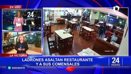La Victoria: delincuentes asaltan restaurante y se meten hasta la cocina