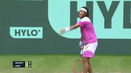 Halle - Medvedev sorti par Zhang