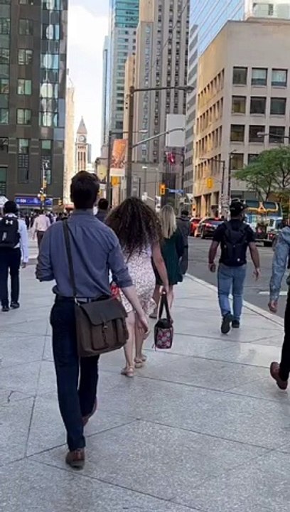 Walk on Bay Street in Toronto, Canada  #shorts