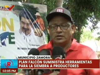 Falcón | Gobierno regional entrega "Kits Conuqueros" a productores del mcpio. Zamora