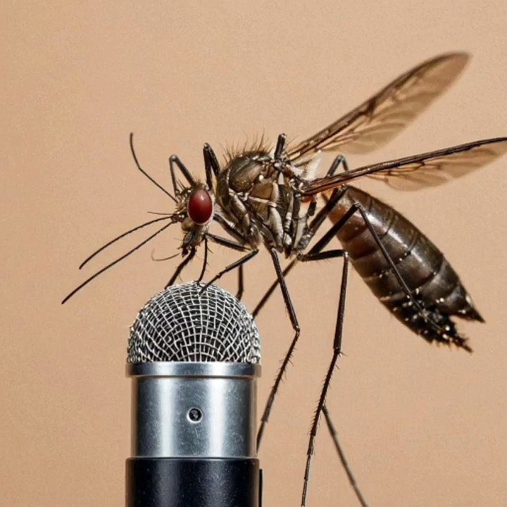 A mosquito sings