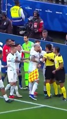 Lionel Messi Fight And Red Card