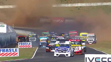 Copa Truck 2024 Potenza Race 2 Start Pile Up