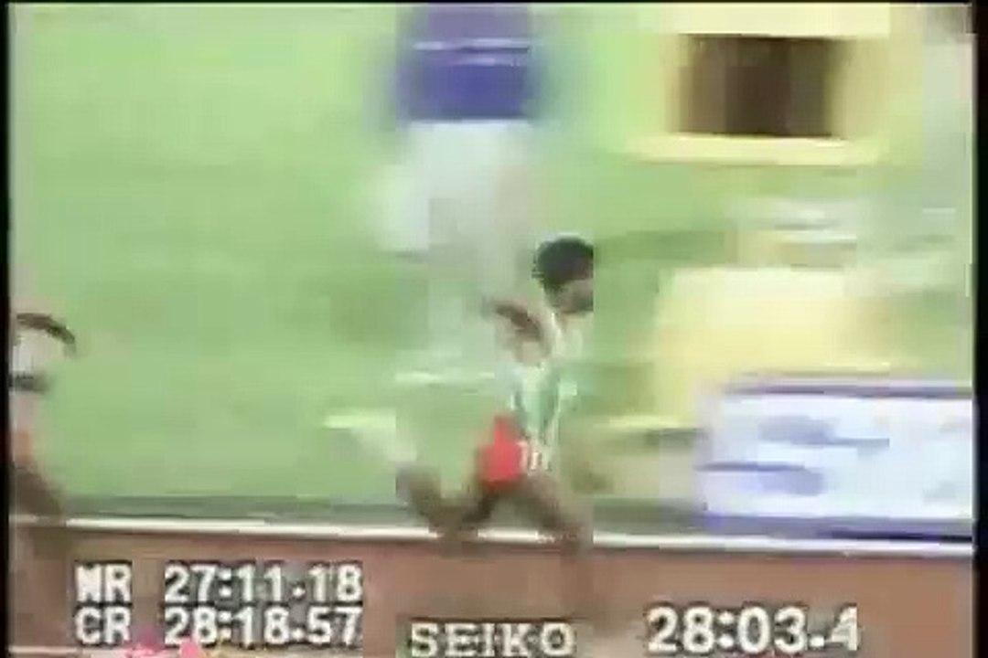 Hit him when he step over him