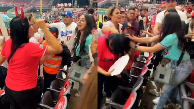 Liga Mexicana de Beisbol: Mujeres se pelean a golpes durante partido de Diablos Rojos