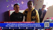 Villa El Salvador: caen hermanos implicados en crimen de mototaxista