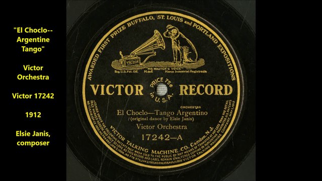 El Choclo Argentine Tango - Victor Orchestra (1912)
