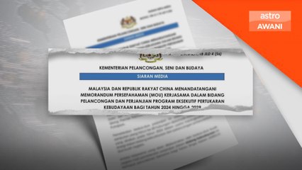 Malaysia-China meterai perjanjian pencalonan bersama tarian singa
