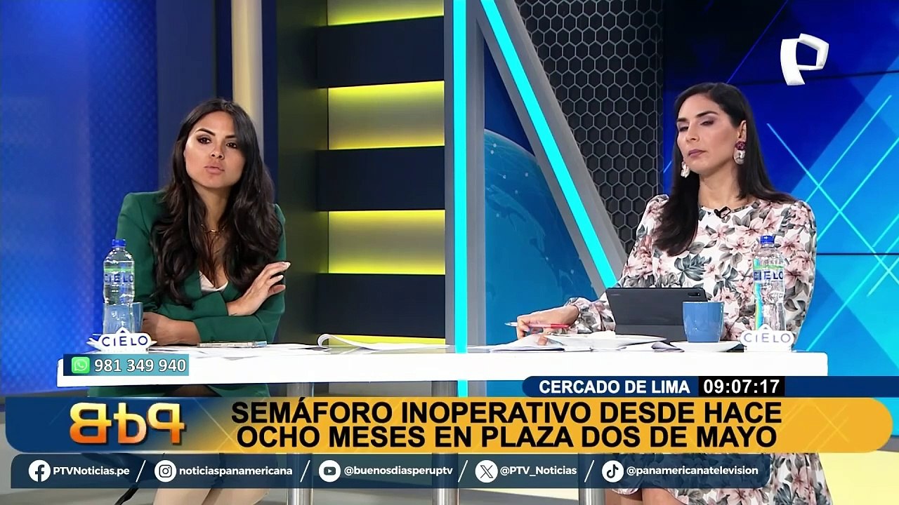 Desde hace 8 meses: denuncian que semáforo está inoperativo en plaza Dos de Mayo