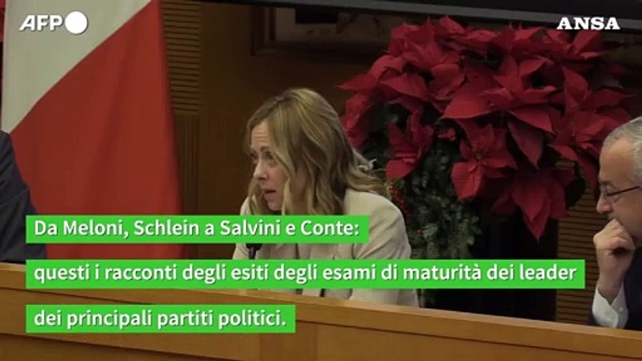 Maturita': Meloni leader da 60, stesso voto per Elly Schlein