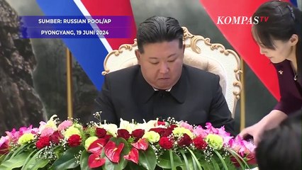 Pidato Putin usai Teken Pakta Perjanjian Pertahanan dengan Kim Jong Un