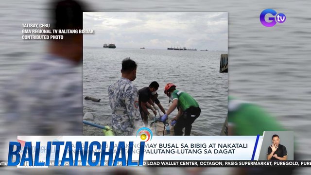 Bangkay ng lalaking may busal sa bibig at nakatali ang kamay, nakitang palutang-lutang sa dagat | Balitanghali