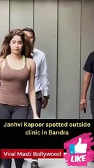Janhvi Kapoor spotted outside clinic in Bandra