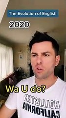 The Evolution of English #english #comedy #funny #learnenglish #shorts #london #usa #romania #fyp