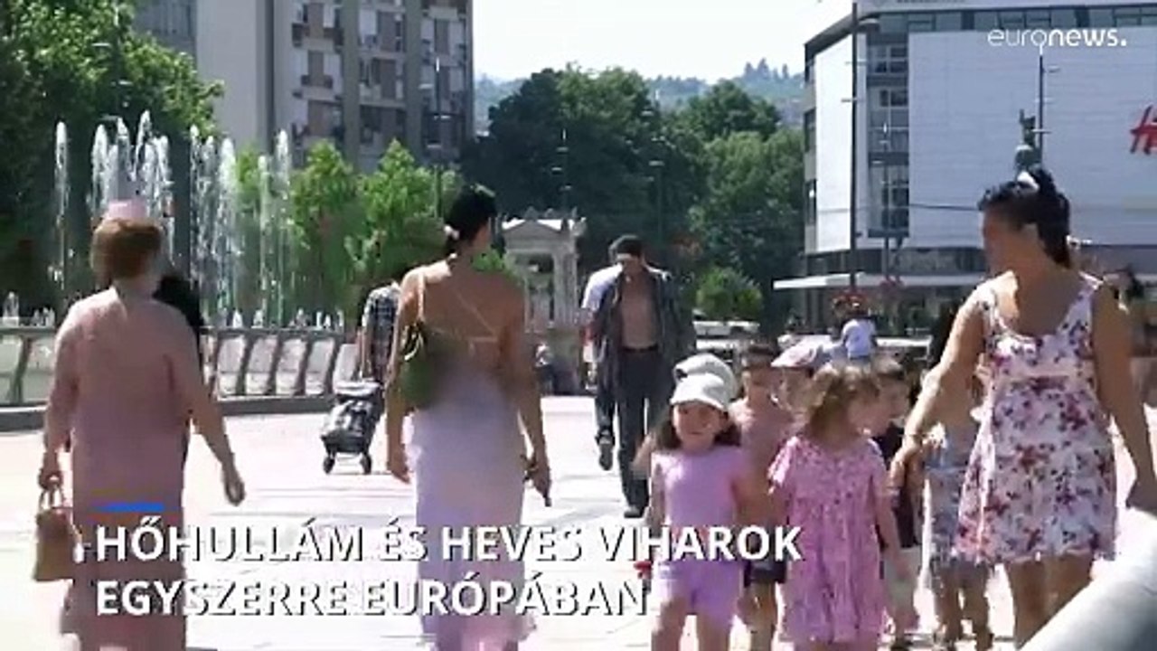Hőhullám és heves viharok egyszerre Európában