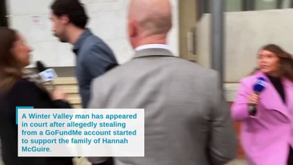 Lachlan Morganti leaves court after being charged with stealing from a GoFundMe set up to support Hannah McGuire - The Courier - June 20, 2024