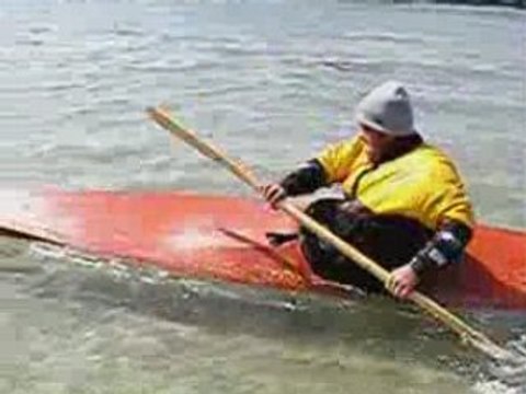 Premier test Kayak groenlandais