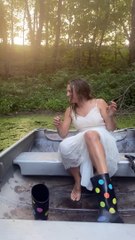 Girl Falls Into The Swamp During A Photo Shoot!