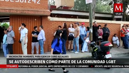En Michoacán, hombres se autodescriben como parte de la comunidad LGBT para ejercer como alcaldes
