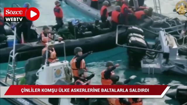 Çin sahil güvenliği balta ve bıçaklarla saldırdı