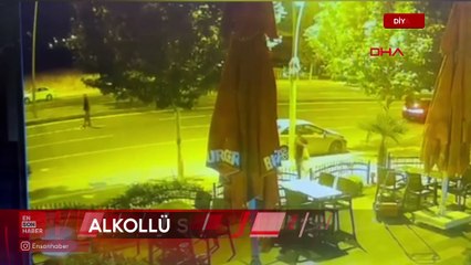 Diyarbakır'da alkollü sürücünün otomobiliyle çarptığı polis ağır yaralandı