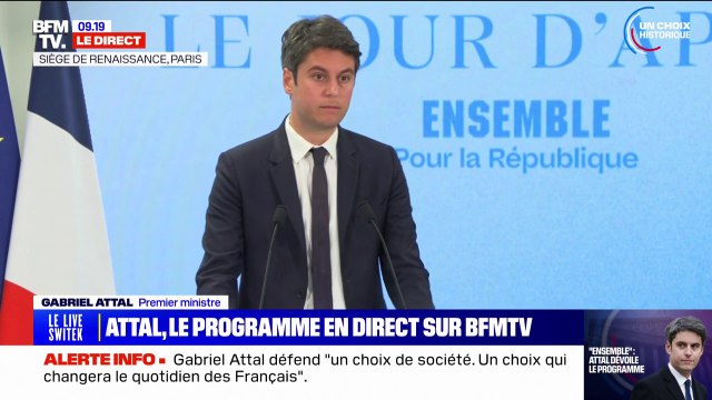 Législatives: C'est bien dès le 30 juin que tout se joue , affirme Gabriel Attal